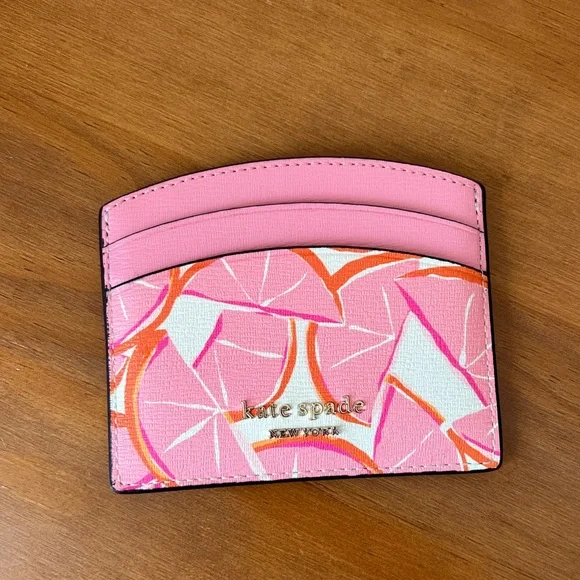Kate Spade Spencer Grapefruit Cardholder - Picture 1 of 4